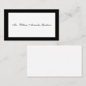 喪に服す召使いカード 名刺 (正面/裏面)