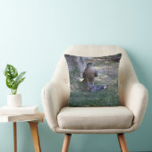 喪に服す鳩になる悪い日 – 《鳥》ハヤブサの閉鎖 クッション (椅子)