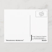 「喪の朝」 – はがき (裏面)