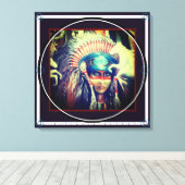 喪の涙 – 24"x24"x3/4" キャンバスプリント (インサイチュ (ウッドフロア))