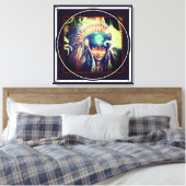 喪の涙 – 24"x24"x3/4" キャンバスプリント (インサイチュ (寝室))