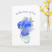 喪失の時、聖書の慰めの花 カード (黄色い花)