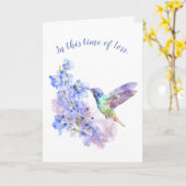 喪失の時、聖書の慰めの鳥 カード (黄色い花)