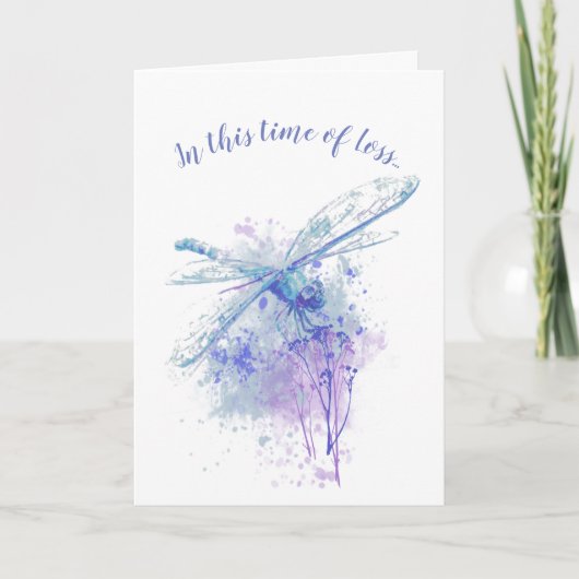 喪失の時、聖書の慰め カード (正面)