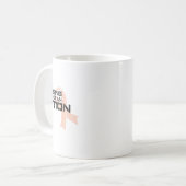 喪失は選択肢の乳がん認識度ではない コーヒーマグカップ (正面左)