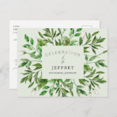 喪失後の生命の祝祭 葉の集まり ポストカード (正面/裏面)