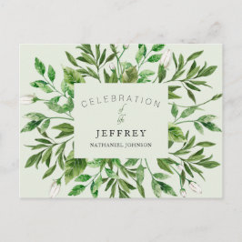 喪失後の生命の祝祭 葉の集まり ポストカード