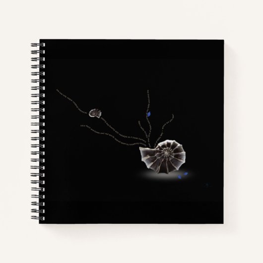 喪失記念詩に関するゴージャスな貝殻詩 ノートブック (正面)
