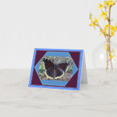 喪服チョウ空白のノートカード カード (黄色い花)