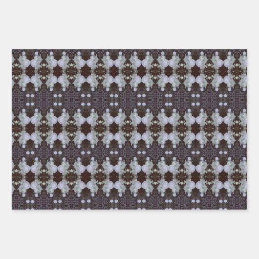 喪木のパターン（の模様が）ある樹皮 ラッピングペーパーシート (正面3)