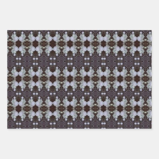 喪木のパターン（の模様が）ある樹皮 ラッピングペーパーシート (正面)