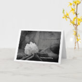 喪静か中 カード (黄色い花)