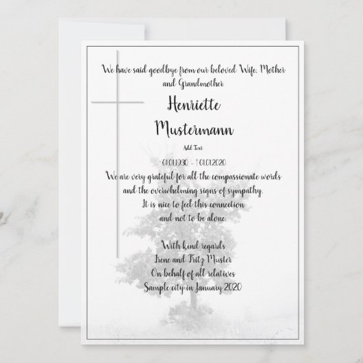 喪静か中 – 牧草地の木2.0 (裏面)