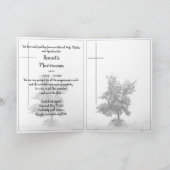 喪静か中 – 牧草地の木2.0 カード (内部)