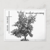 喪静か中 – 牧草地の木2.0 ポストカード (正面)