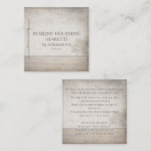 喪静か中 – 草地のヴィンテージ ノートカード (正面/裏面)