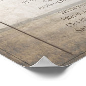 喪静か中 – 草地のヴィンテージ ポスター (角)