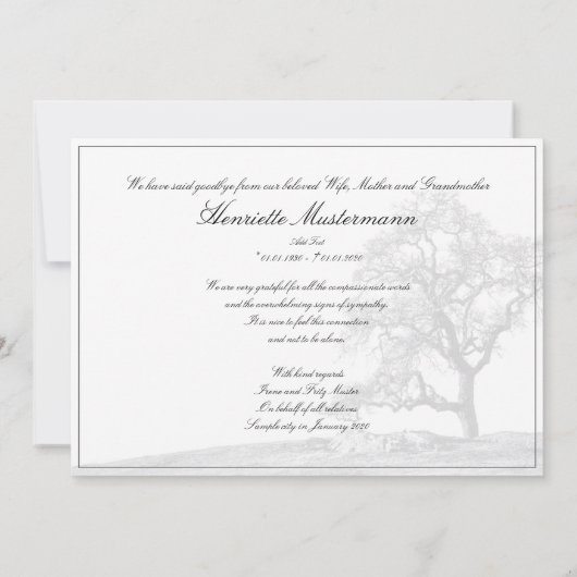 喪静か中 – 草木上 (裏面)