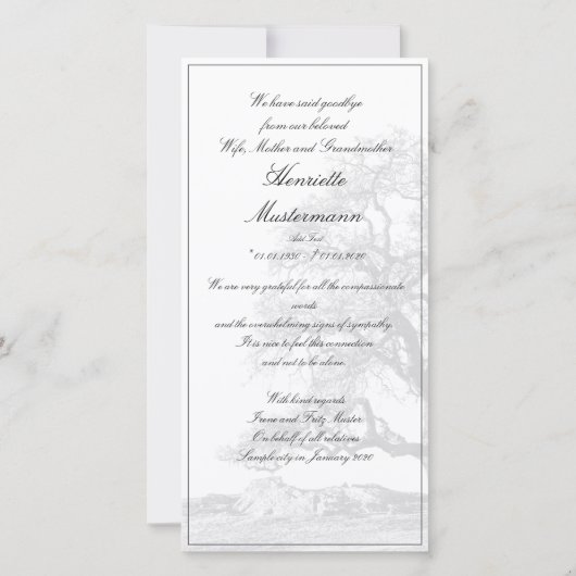 喪静か中 – 草木上 (裏面)