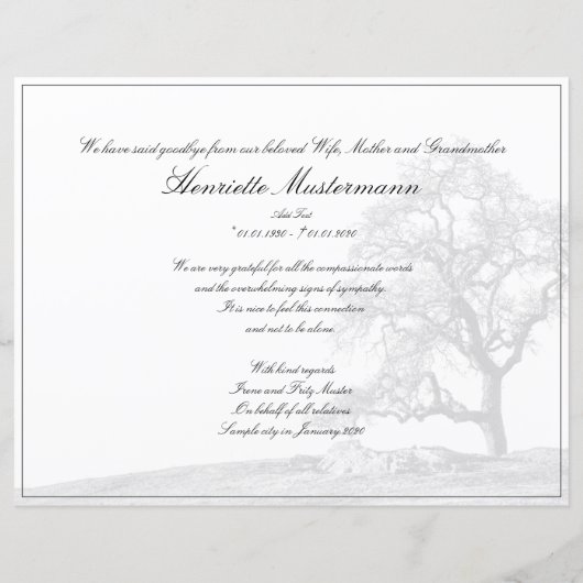 喪静か中 – 草木上 (裏面)