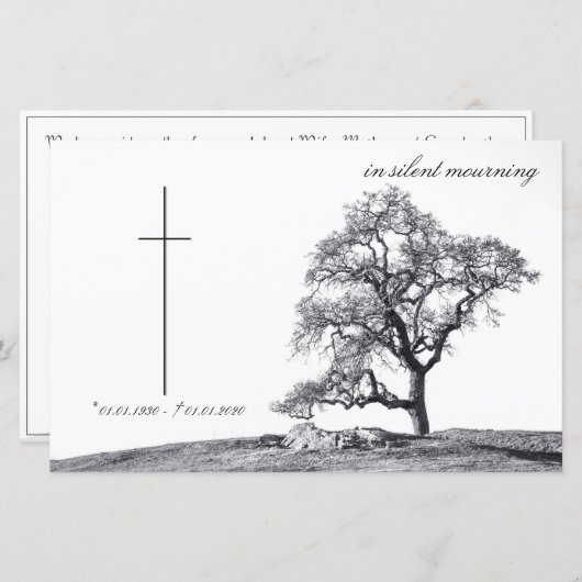 喪静か中 – 草木上 (正面/裏面)