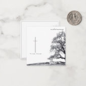 喪静か中 – 草木上 ノートカード (正面/裏面インサイチュ)