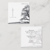 喪静か中 – 草木上 ノートカード (正面/裏面)