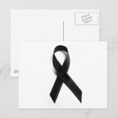 喪 – 黒いリボン ポストカード (正面/裏面)