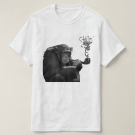 喫煙おもしろいマチョゴリラモンクユーモアのあるキー Tシャツ