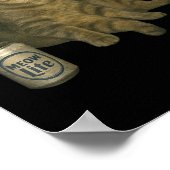 喫煙おもしろい猫ミームシガレットキッテン飲みB ポスター (角)