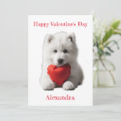 喫煙されたパピースバレンタインをパーソナライズ シーズンカード (スタンド正面)