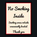 喫煙なしポスター3カスタム文字領域 ポスター<br><div class="desc">喫煙ポスター3カスタム文字領域なし。自分に合わせて文字を追加または変更する。</div>