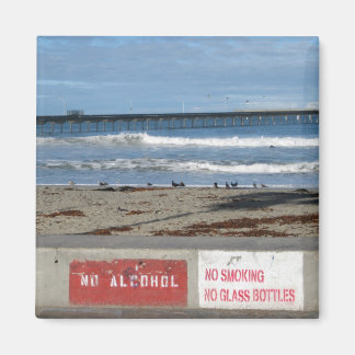 喫煙なし、アルコールなし、ガラスボトルなし マグネット