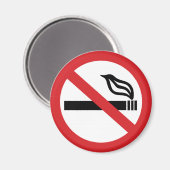 喫煙なし – アンチ喫煙 マグネット (正面/裏面)
