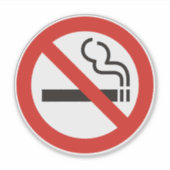 喫煙なし シール (正面)