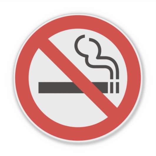 喫煙なし シール (正面)