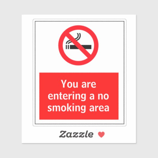 喫煙なし シール (シート)