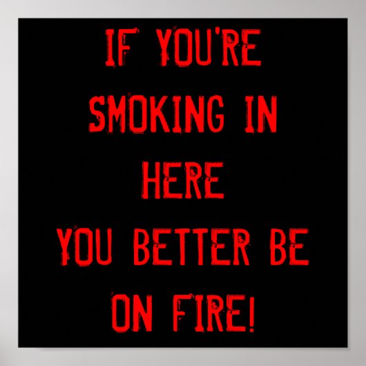 喫煙なし ポスター (正面)