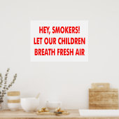 喫煙なし ポスター (キッチン)