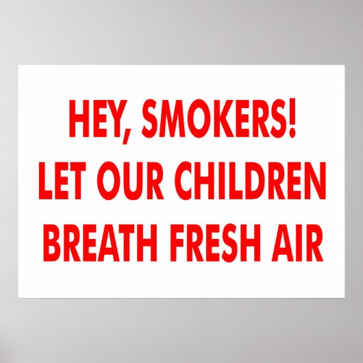 喫煙なし ポスター (正面)