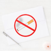 喫煙なし ラウンドシール (封筒)