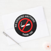 喫煙なし ラウンドシール (封筒)