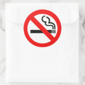 喫煙なし ラウンドシール (バッグ)
