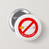 喫煙なし 缶バッジ (正面&裏面)