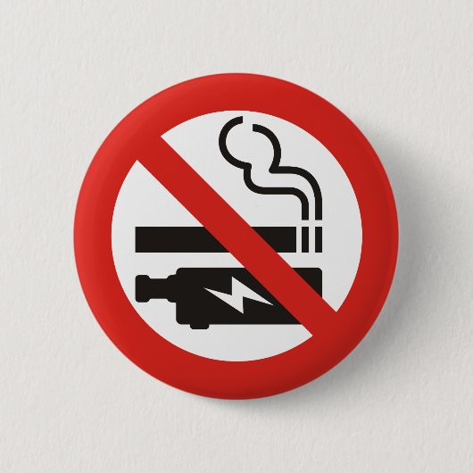 喫煙なし 缶バッジ (正面)