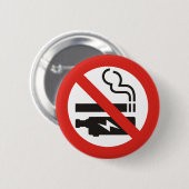 喫煙なし 缶バッジ (正面&裏面)