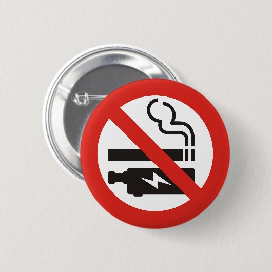 喫煙なし 缶バッジ (正面&裏面)