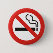 喫煙なし 缶バッジ (正面)