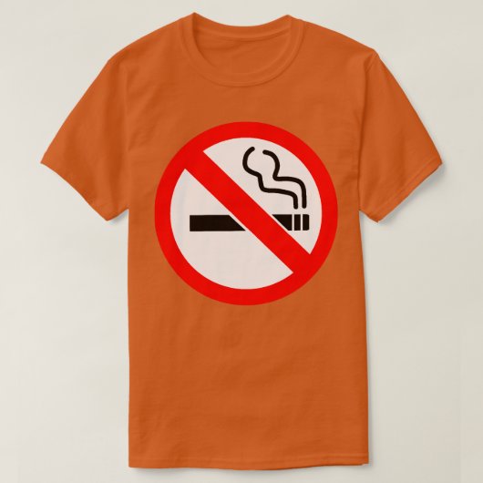 喫煙なし Tシャツ (デザイン正面)