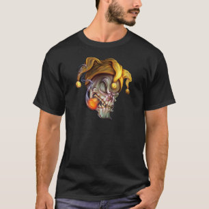喫煙のこっけい者のスカル Tシャツ